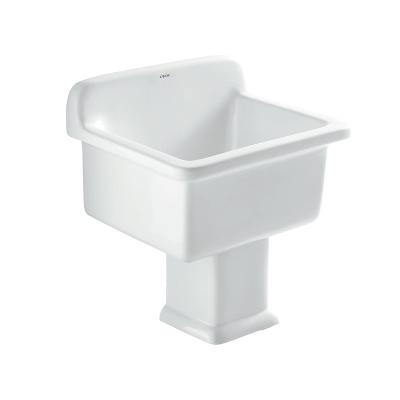China Washroom Mop Tub Ceramic Glazed Sanitary Ware Floorstanding for sale