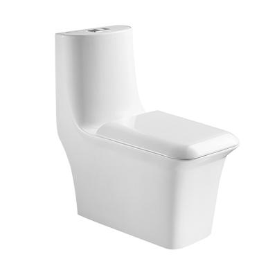China Round One Piece Toilets , S trap 300/400mm 1 Piece Water Closet for sale