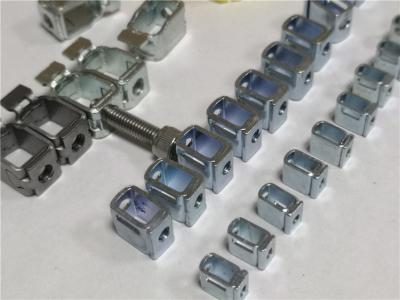 China Bloques de terminales de carril DIN con abrazadera de tornillo, conector de abrazadera M2.5, M3.5, M4, M5, M6 en venta