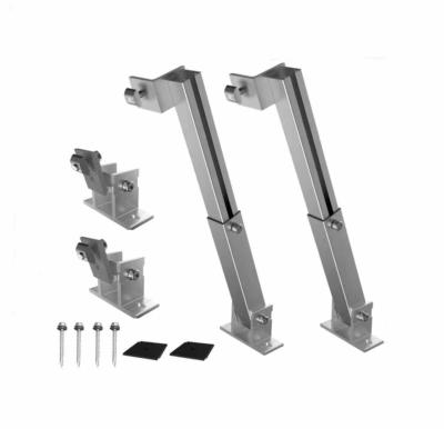 China Solar Panel Aluminum Alloy Bracket 15-30° Adjustable Front And Rear Foot Bracket for sale