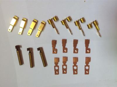 China Customized Metal Stamping Brass , Punching Metal Stamping Dies Copper Contact Parts for sale