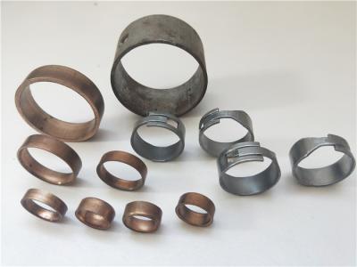 China Different Size Metal Stamping Rings , Progressive Sheet Metal Copper Material for sale