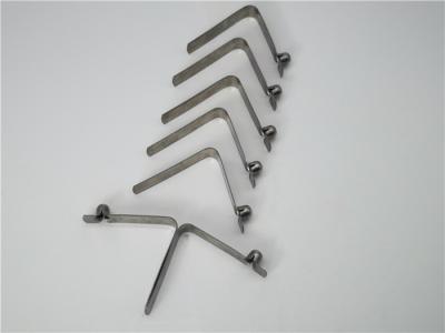 China Emboss Button Metal Stamping Parts Single Side Spring Clip For Clutch Fin Spring for sale