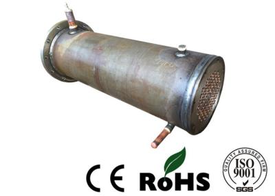 China Water Type Marine Tube Condenser Evaporator Heat Exchanger R410A Refrigerant for sale