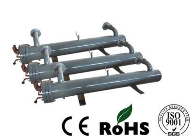 China 40hp Screw Chiller Shell And Tube Evaporator , Vertical Flooded Heat Exchanger for sale
