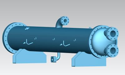 China Condensador refrescado agua de mar del tubo SS304 Shell R407C de la aleación de níquel de cobre en venta