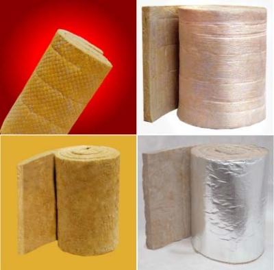China High Temperature Heat Insulation Material Rock Wool Blanket 40mm - 100mm Thickness for sale