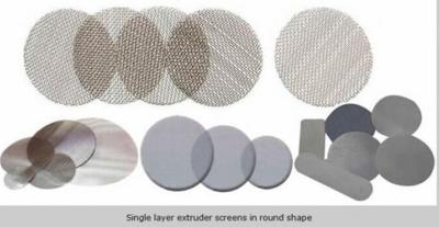 China Circle extruder  screens in single or multilayer keep particles out/filter disc mesh for sale