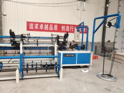 China 2m-4m Width Full Automatic Single Wire feeding Chain Link Fence Machine Manufacturer for sale