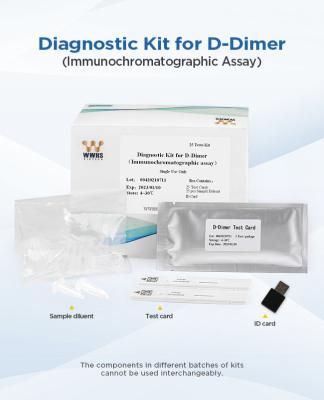 China DD D-Dimer Rapid Quantitative Test , Blood Rapid Diagnostic Test Kit for sale