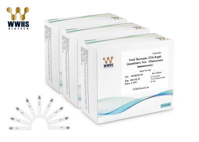 China 800 pruebas/casete de la prueba de immunoensayo de la fluorescencia del T3 T4 de la hormona tiroidea de la hora en venta