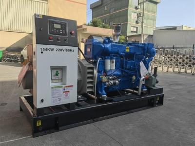 China Generador diesel marino de 154 kW con calentador de agua de mar para energía de emergencia continua en venta