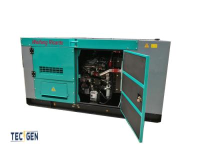 China Geradores Diesel Weifang ricardo de 43 kVA com isolamento acústico para uso doméstico à venda