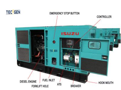 China Silent Diesel Generator 30kW Isuzu Diesel Generator With Integrated-fuel-tank for sale