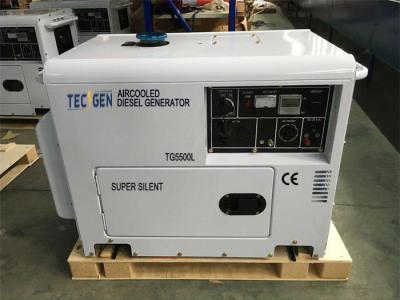 China Generador diesel portátil refrigerado por aire de uso doméstico de 4,5 kW generador silencioso portátil en venta