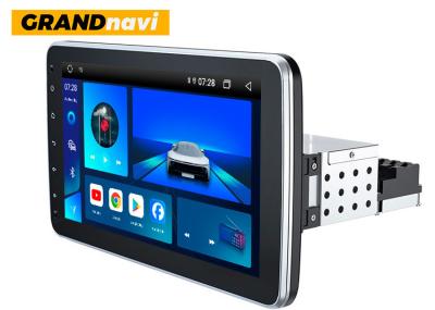 China 1280x720 Single Din Android Radio Retractable 10 Inch Touch Screen Android Car Radio for sale