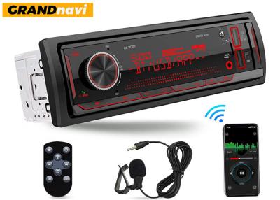 China Real Time Clock Android Auto Single Din MP3 Car Radio BT 5.0 Physical Touch Screen for sale