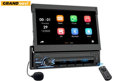 China Wired Carplay Single Din Radio Android Auto Android Mirror Link Car Stereo MP5 for sale