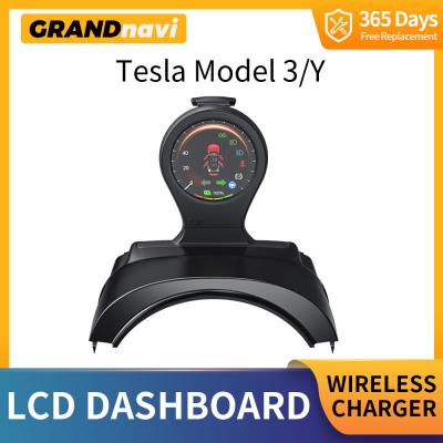 Cina 2.1 pollici Display Dashboard Car Speedometer Cluster LCD digitale Pannello strumenti Cluster Tesla in vendita