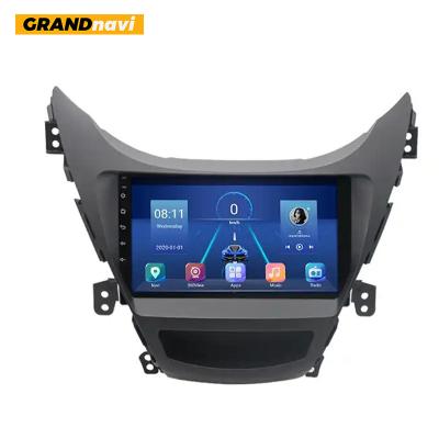 China Android 10.0 Car radio audio dvd player for Hyundai elantra 2011-2013 Car Stereo Built-in GPS navigation 4+64GB for sale