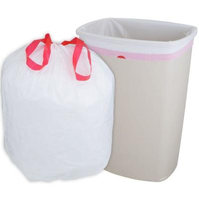 China 13 MIC HDPE Plasic Star Seal Bags With Tie Handle for sale