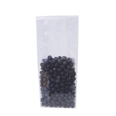 China Heat Sealable Transparent Plastic Flat Bags Flat Bottom High Durability for sale