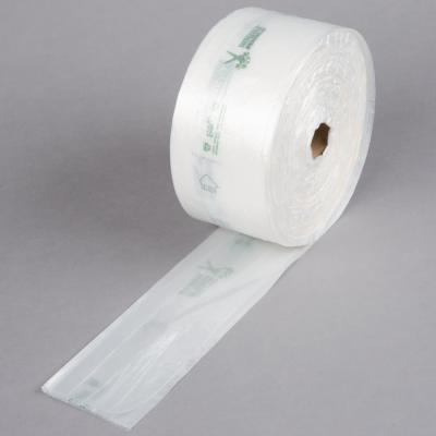 China Natuurlijke Doorzichtige Plastic Zak, Smal Profiel 14“ X 18“ Plastic Opbrengszakken op een Broodje Te koop