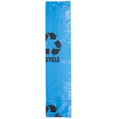China Recycled Blue Plastic Garbage Bags 1.2 Mil 40 - 45 Gallon Environmental Friendly for sale