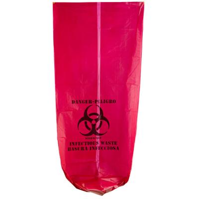 Κίνα Ανακυκλώσιμη υψηλή πυκνότητα 135L 33» Χ 40» τσαντών απορριμάτων Biohazard κόκκινο χρώμα προς πώληση