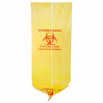 Κίνα 37» Χ 50» κίτρινες μολυσματικές τσάντες αποβλήτων, HDPE υλικές ιατρικές τσάντες διάθεσης αποβλήτων προς πώληση