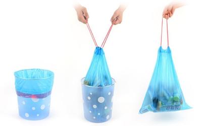 China 100% Compostable Small Drawstring Garbage Bags Colored Scented For Cars for sale