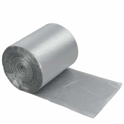 China Disposable 6 Gallon Star Seal Garbage Bag Grey Colour 140 Counts HDPE Material for sale