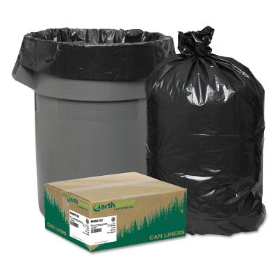 中国 HDPEの物質的な再生利用できる台所ごみ袋は、黒いごみ箱密封される星を袋に入れます 販売のため