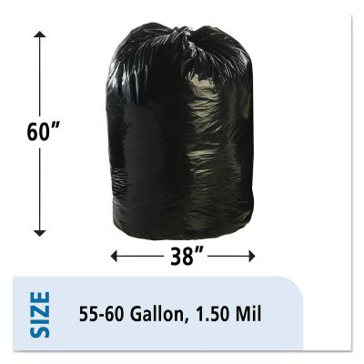 China 1.5mil Plastic Recyclable Garbage Bags Compostable Cornstarch Material for sale
