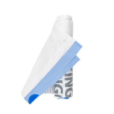 China 50L Drawstring Garbage Bags Biodegradable Custom Thickness For Office Dustbin for sale