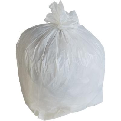 China Pequeño color blanco material coloreado del HDPE abonable de los bolsos de basura del lazo en venta