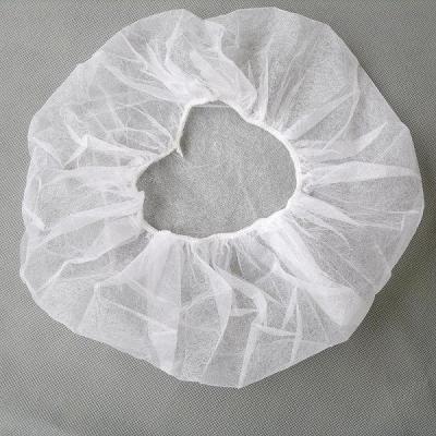 China Double Elastic Surgical Medical Bouffant Cap Nonwoven Disposable Hair Net Cap for sale