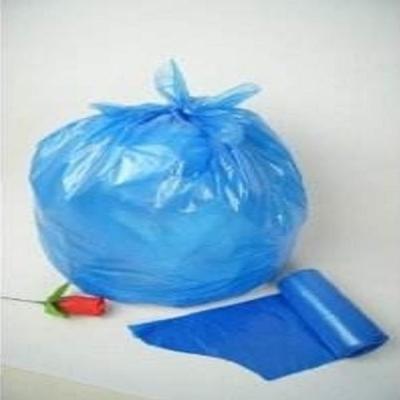 China Commercial Blue Plastic Garbage Bags 30 Liter 10 Micron Thickness Star Seal for sale