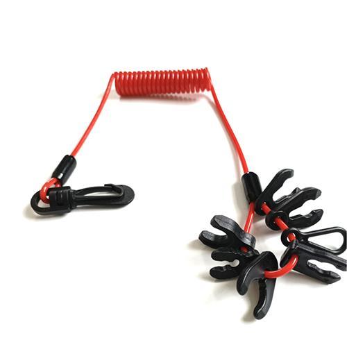 le commutateur principal Lanyard Plastic Jet Ski Stop de la mise à mort 7 attache la couleur rouge populaire 0