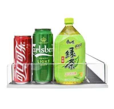 China Fridge Freezer Grocery Store Retail Display Cold Beverage Cans Gravity Feed Roller Shelf for Supermarket and Pharmacy for sale