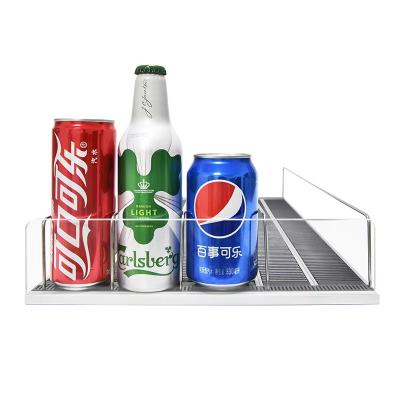 China Fridge Freezer Grocery Store Retail Display Cold Beverage Cans Gravity Feed Roller Shelf for Supermarket and Pharmacy for sale