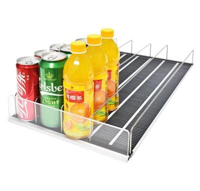 China Fridge Freezer Grocery Store Cold Beverage Cans Gravity Feed Roller Shelf for sale