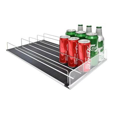 China Fridge Freezer Grocery Store Cold Beverage Cans Gravity Feed Roller Shelf for sale