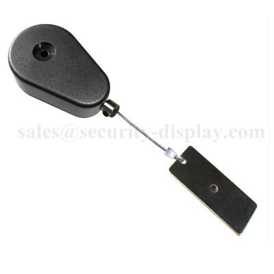 China Teardrop Pullbox Anti Theft Tether with Sticky Dog Tag Endfitting for sale