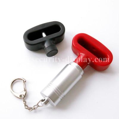 China Plastic Supermarket Double Bar EAS Security Peg Hook Stop Lock​​ for sale