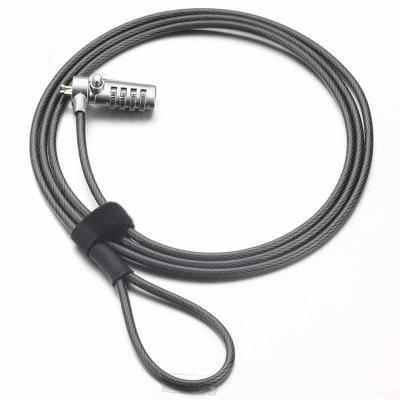 China 4 Digit Security Password Laptop Computer Notebook Cable Lock for sale