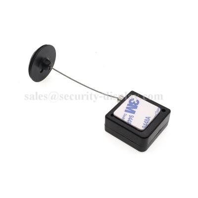 China Retractable Plastic Anti Theft Pull Box With Steel Cord for sale