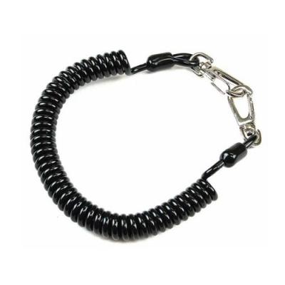 China Rubber Covered Sleeve Hook Eyelet TPU Plastic Coil Lanyard With Clips for sale