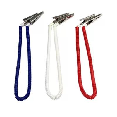 China Stretchy Plastic Coil Dental Bib Holder Clip 3m Extended for sale