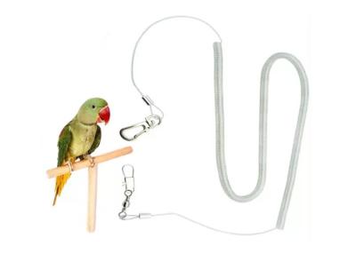 China Coiled Parrot Safe Rope Prevent Bird Accidental Flying Expanding 20 Meter for sale